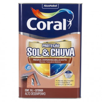 Resina Coral Proteção Sol e Chuva Impermeabilizante Pérola 18L