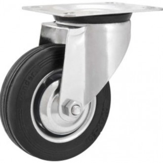 Rodízio Vonder Giratório 4" Leve Preto