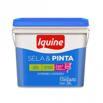 Tinta iquine sela e pinta fosco branco gelo retangular 3.6L