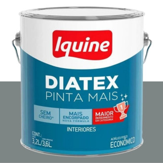 Tinta Diatex Acrílico Fosco Cinza 3.6L Iquine 