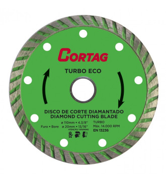 Disco Diamantado Turbo Eco Cortag 