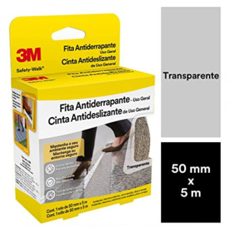 Fita Antiderrapante Safety Walk transparente 50MMx5M 3M
