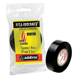 Fita isolante 930 antichama 19mmx5m Adelbras