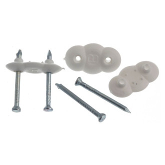 Fixador Para Fio Duplo Com 100 Unidades Branco Bemfixa