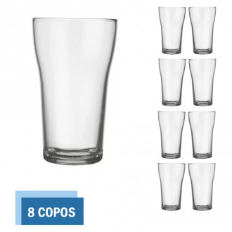Jogo Copo Boteco Cerveja 8Un 200ML Nadir