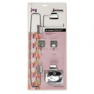 Kit de acessórios para Banheiro Joy com 5 Peças Jackwal