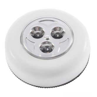 Luminária LED Button 3 Leds branca Llum Bronzearte