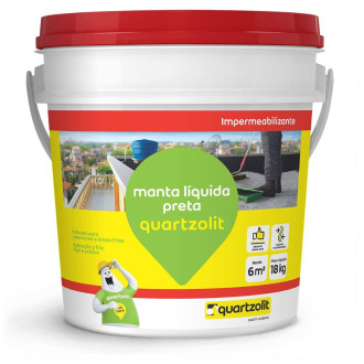 Manta líquida preta 18kg Quartzolit