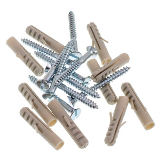 Parafuso Cabeça Chata Simples Com Bucha Nylon 7MM Com 10 Unidades Bemfixa