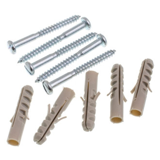 Parafuso Cabeça Panela Simples Com Bucha Nylon 10mm 5 Unidades Bemfixa