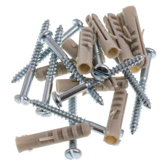 Parafuso Cabeça De Panela Simples Com Bucha Nylon 7mm 10 Unidades Bemfixa