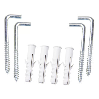 Parafuso Escapula Zincada com Buchas Nylon 8mmcom 4 unidades Bem Fixa