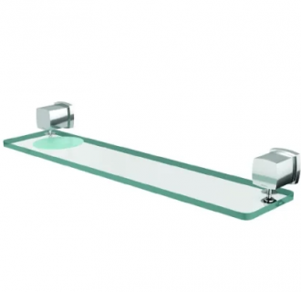 Porta shampoo meber block 38 vidro cromado 