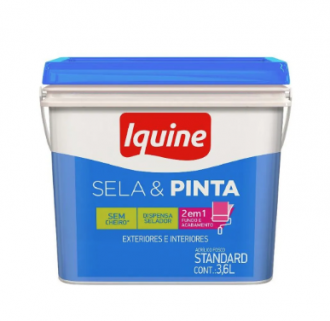 Tinta iquine sela e pinta fosco kiwi retangular 3.6L