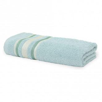 Toalha de Banho Prata Serena Barra em Jacquard Menta Santista 