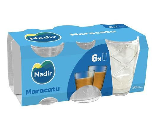 Jogo de Copos de Vidro Maracatu com 6 unidades 280ML Nadir