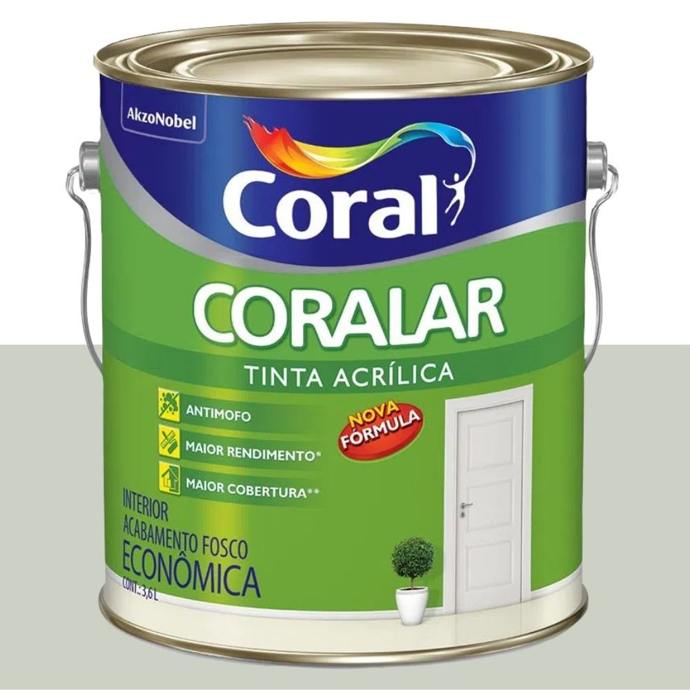 Tinta Acrílica Coralar Branco Gelo 3,6L - Coral