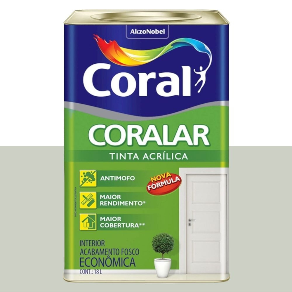 Tinta Acrílica Coralar Branco Gelo 18L Coral 