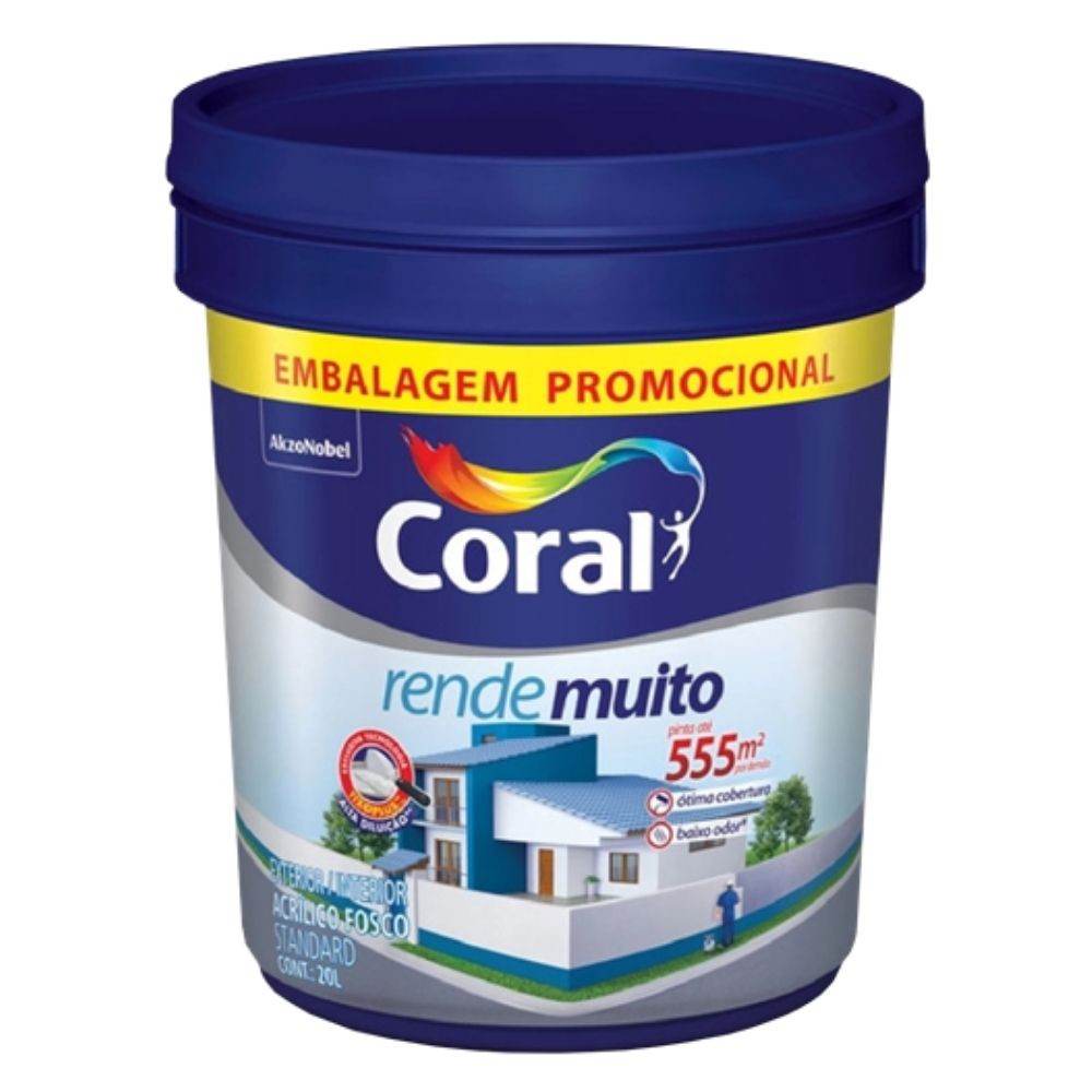 Tinta Rende Muito Branco 20L Coral