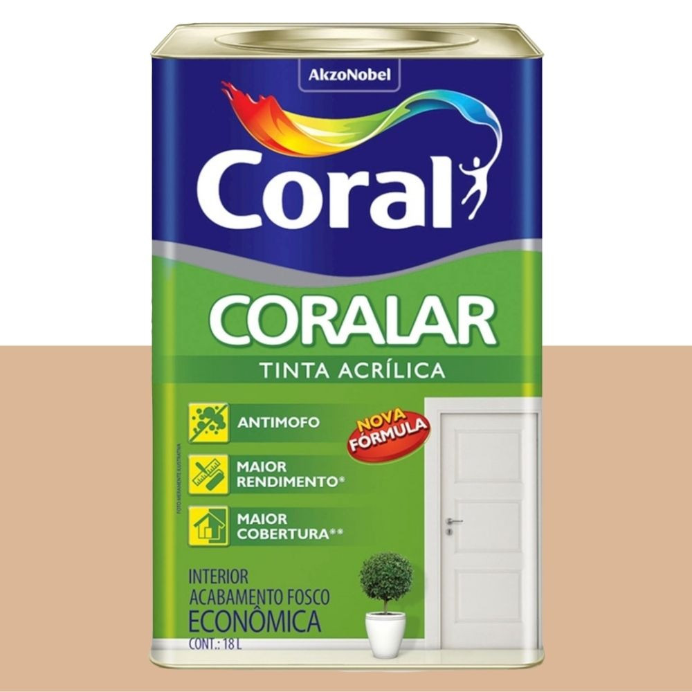 TINTA CORALAR ACRILICA PESSEGO 18L CORAL