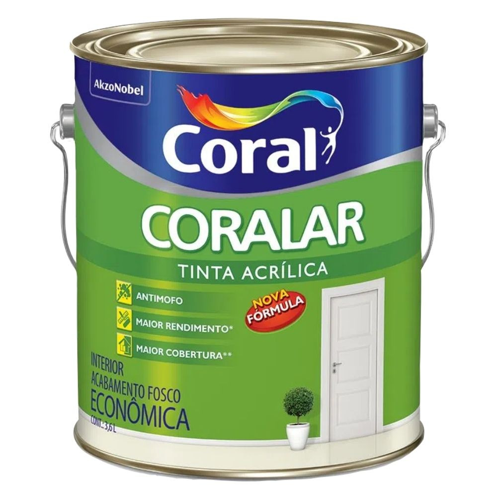 Tinta Coralar Acrílica Branco 3.6L Coral 