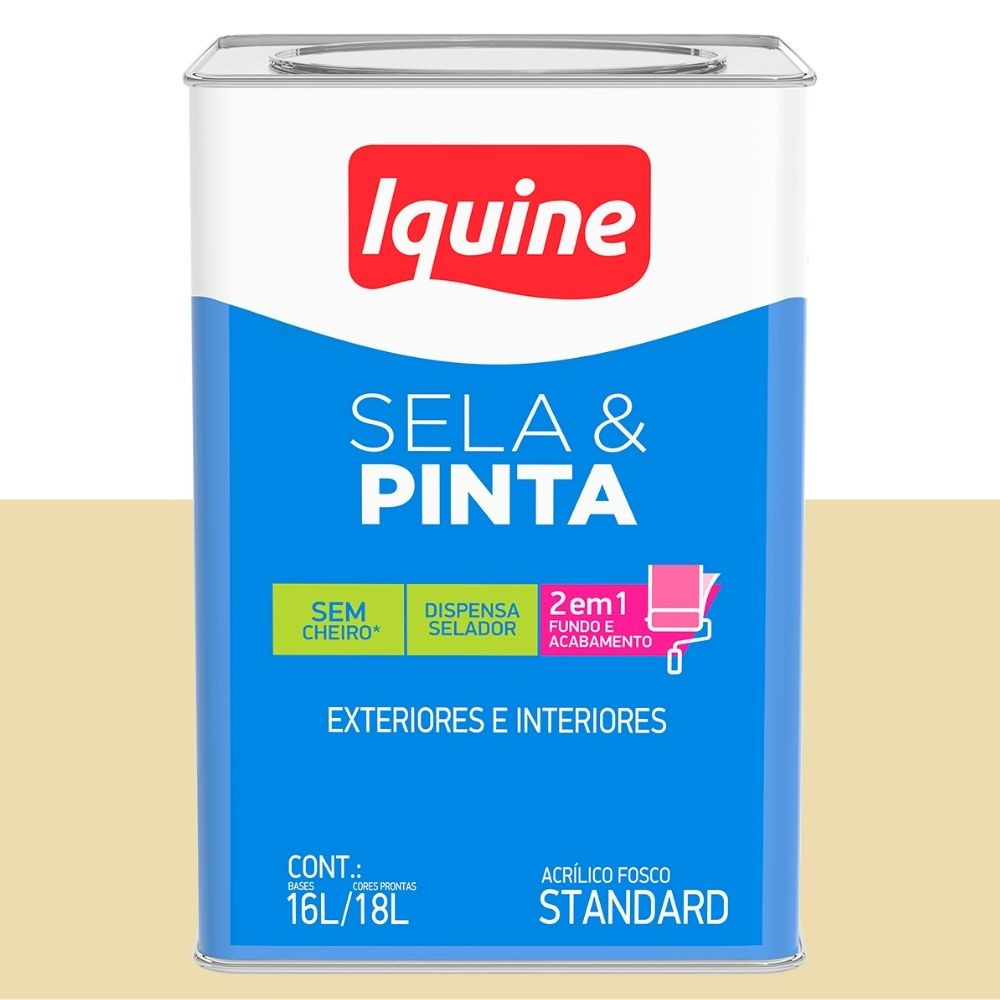 TINTA SELA E PINTA FOSCO MARFIM 18L IQUINE