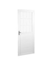 Porta Quality Postigo 210x80cm Lambri Liso Esquerda Branco