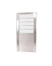 Porta Quality Postigo 210X90cm Home Canelado Esquerdo Natural