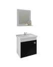 Gabinete Iris Kit 44Cm Branco/Preto MGM