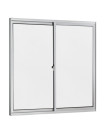 Janela 100X100 2 Folhas Vidro Liso Brilhante TopMix