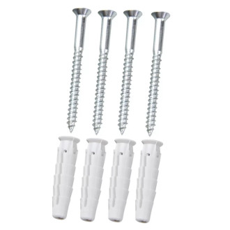 Bucha de Nylon Universal com Parafuso Cabeça Chata 5mm Cartela com 4un Bemfixa