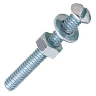 Parafuso Para Máquina com Porca 5/32"x3/4" com 10 unidades Bemfixa