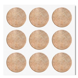 Protetor Adesivo Redondo de Feltro Marrom 40mm 4 unidades Bemfixa