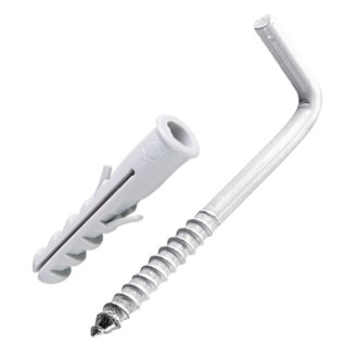 Escapula Zincada C/Bucha Nylon 6mm 4Un Bemfixa