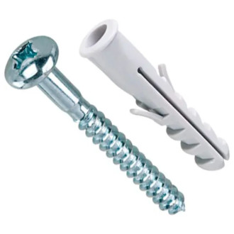 Bucha de Nylon 4mm com Parafuso Cabeça Panela Fenda Phillips 10 Unidades - BEMFIXA-3120