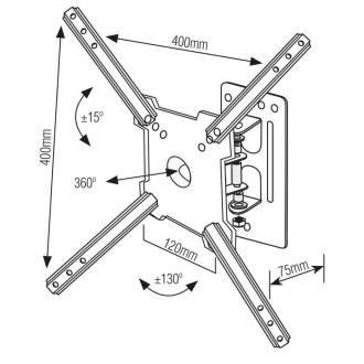 Suporte Brasforma SBRP1020 para TV 35" A 55"  Polegadas