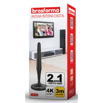 Antena Digital Brasforma Interna Omnidirecional SHD-500