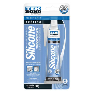 Silicone acético 50g transparente Tekbond
