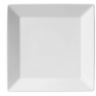 Prato Sobremesa Porcelana 20 cm Branco Quartier White Oxford