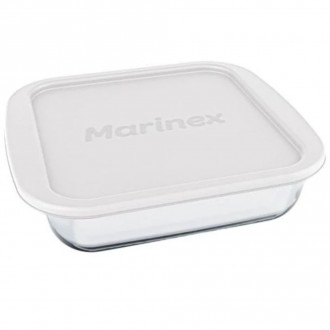 Assadeira C/Tampa Quadrada 1,1 L Marinex