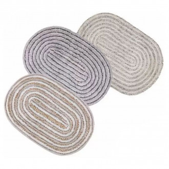 Tapete para Banheiro Allegro Eco Oval 40cm x 60cm Sortido Kapazi