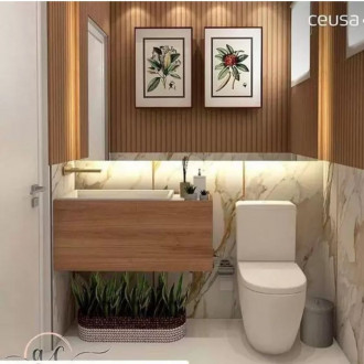 Porcelanato 32X100 traços legno A retificado Ceusa