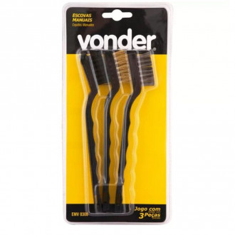 Kit Escova de Aço Manual 3PCS Vonder