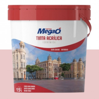  Tinta Econômica Acrílica Rosa Pétala 15L - MegaÓ 