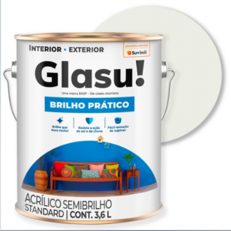 Tinta Glasu Brilho Prático Semibrilho Branco Gelo 3.6 Litros