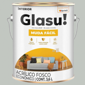 Tinta Acrílica Glasu Muda Fácil Fosco Foto Antiga 3.6 Litros