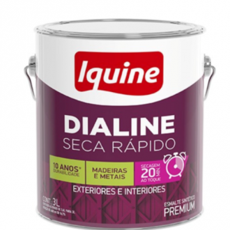 Esmalte Iquine Dialine Secagem Rápida Preto 3.0 Litros
