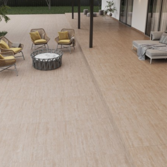Porcelanato Biancogres 80X80 Travertino Romano Externo Tipo A