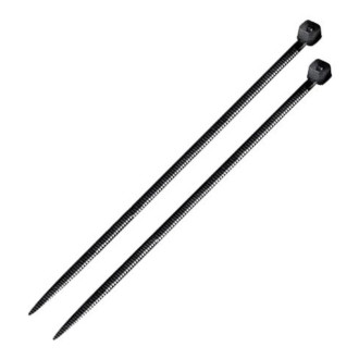 Abraçadeira de nylon preta 3.6x30cm com 100 unidades Bemfixa