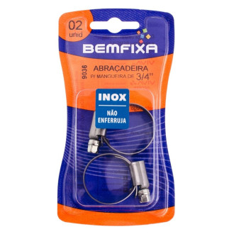 Abraçadeira Para Mangueira De Gás 3/4 11 a 20mm Bemfixa 